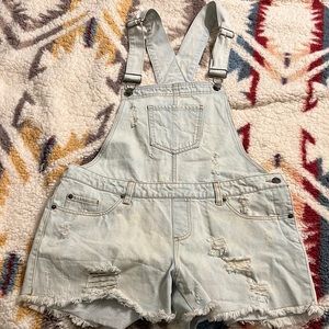 Kittenish Short Overalls
